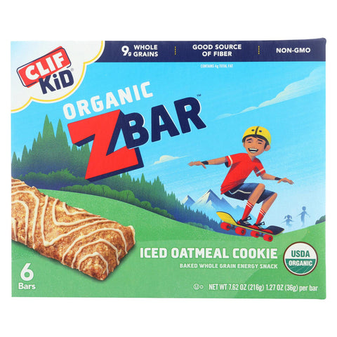 Clif Kid Zbar - Iced Oatmeal Cookie - Case Of 9 - 7.62 Oz
